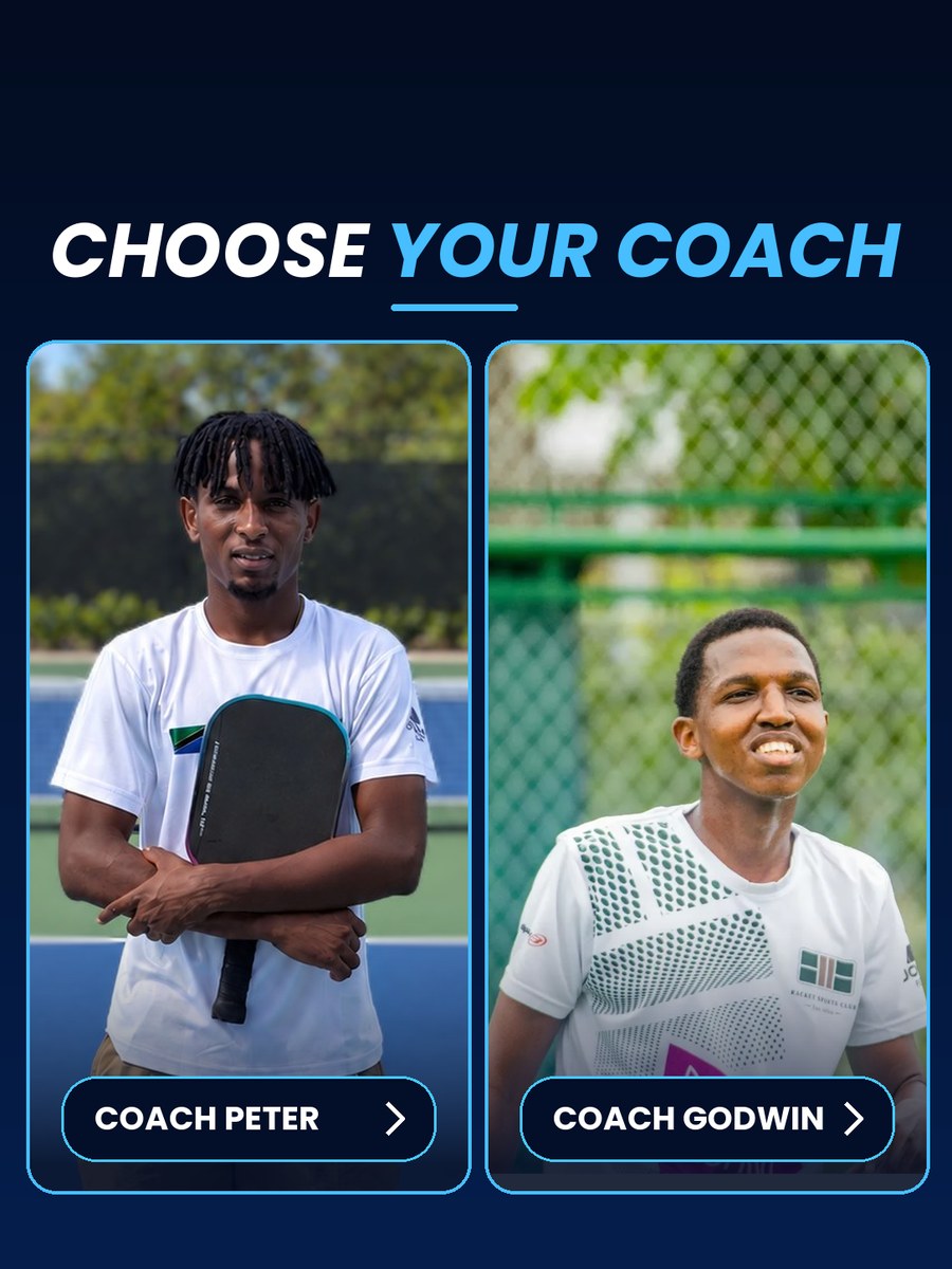 Choose your coach: Coach Peter or Coach Godwin